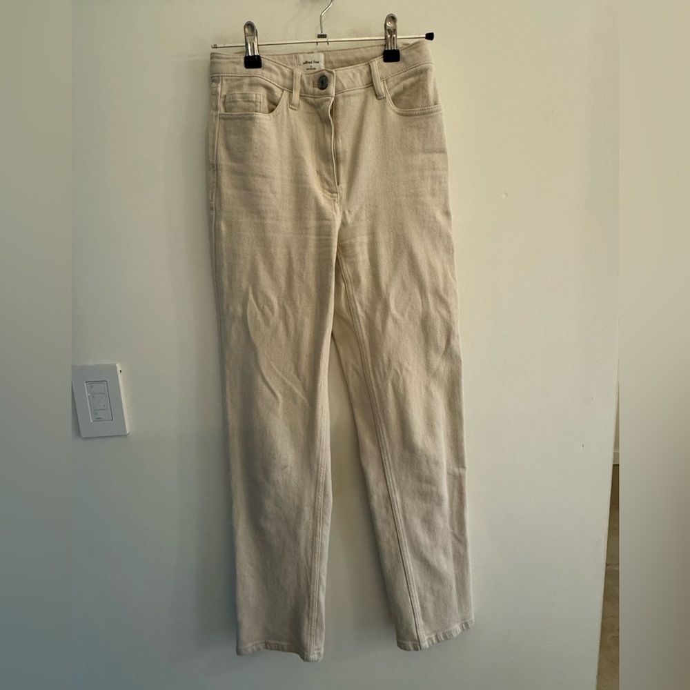 Aritzia Cream Jeans
